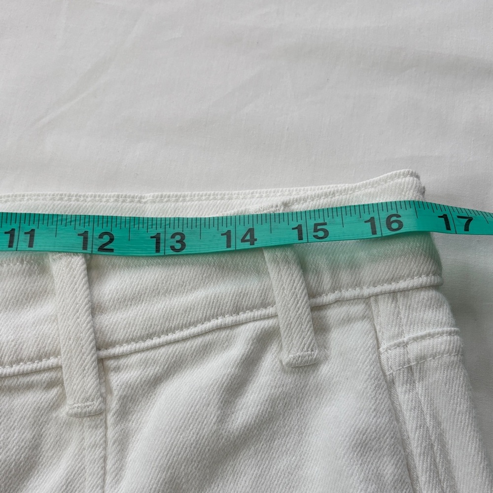 🤍 AYR The Beat High Waist Straight Jeans Women 32 White Denim 🤍 - Picture 11 of 16